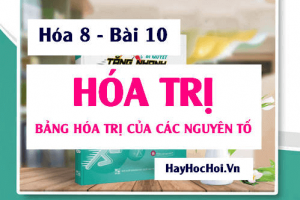 Hóa trị là gì? Quy tắc, cách tính hóa trị và bảng hóa trị nguyên tố (Hóa 8 bài 10)